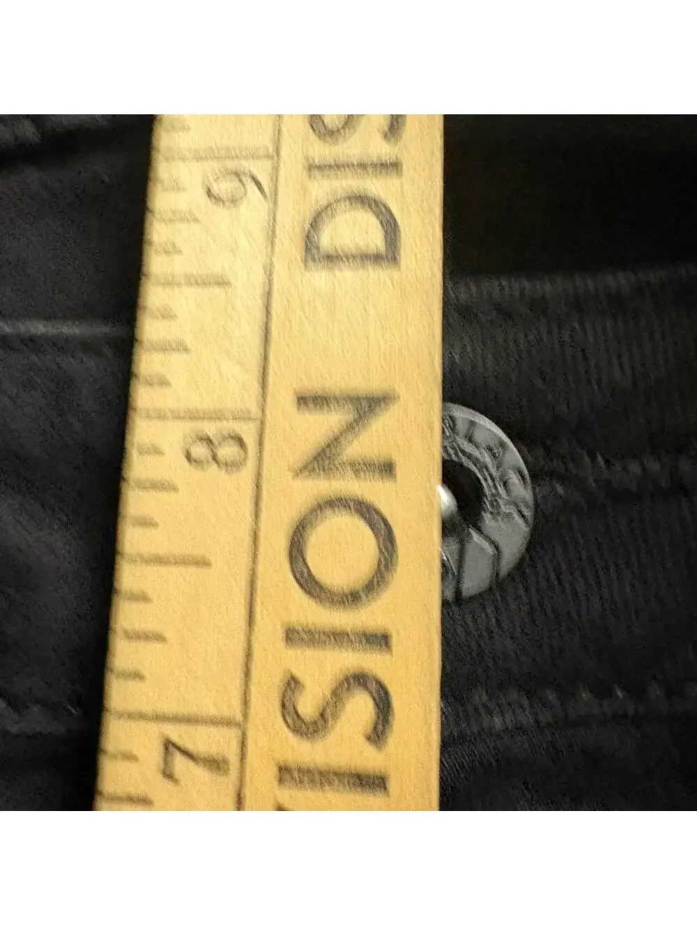 DML Jeans Mens 30x30 Black Moto Biker Denim Slim Straight Leg Pants